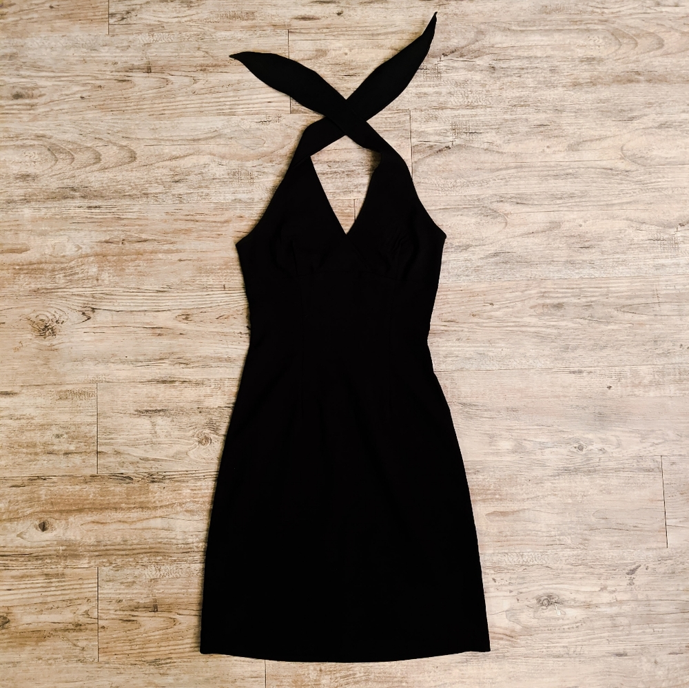SVETLANA Dark Green Halter Top Dress